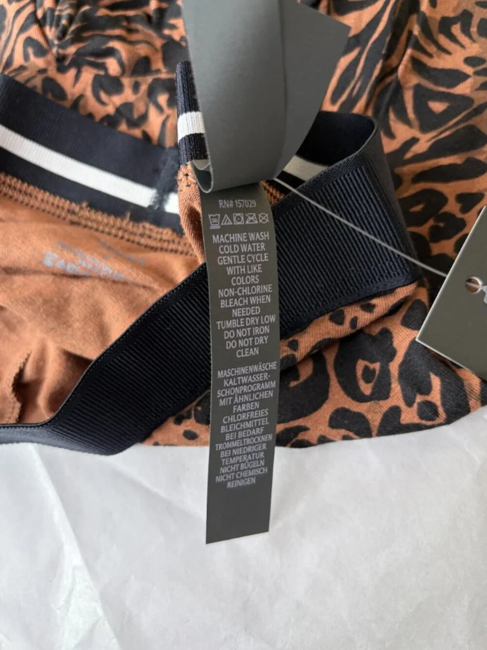 New Savage X Fenty Cotton Boxer Briefs Animal Print Size S